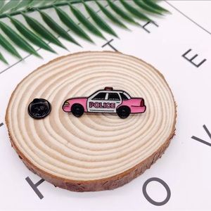 New pink taxi brooch pin gift